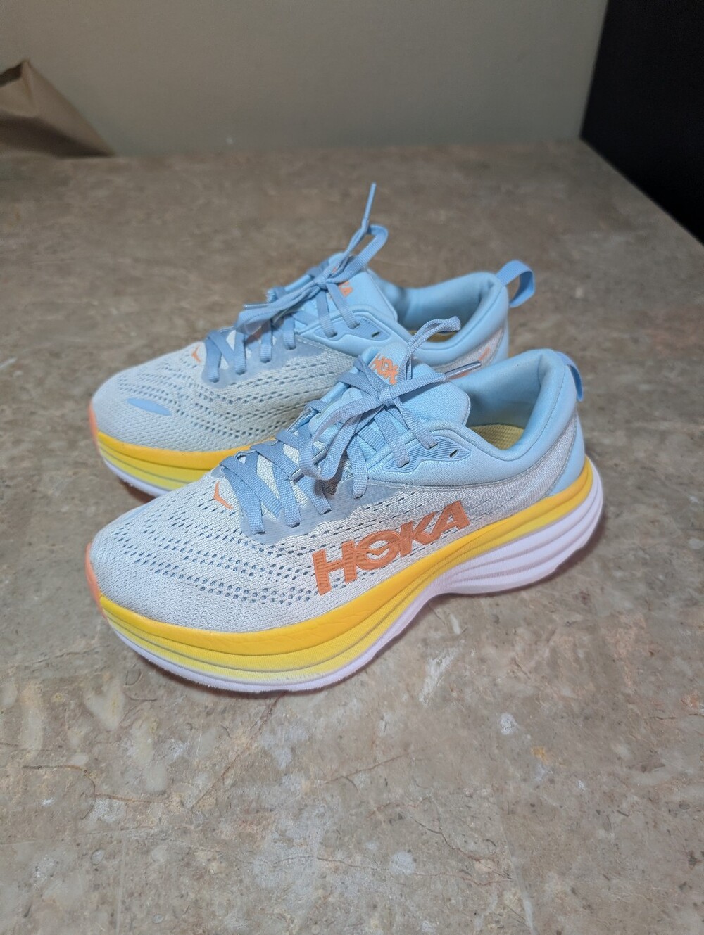 Hoka One One Bombi 8 Running Cushioned Shoes Summer Song Women's Size 7.5B - Picture 2 of 11